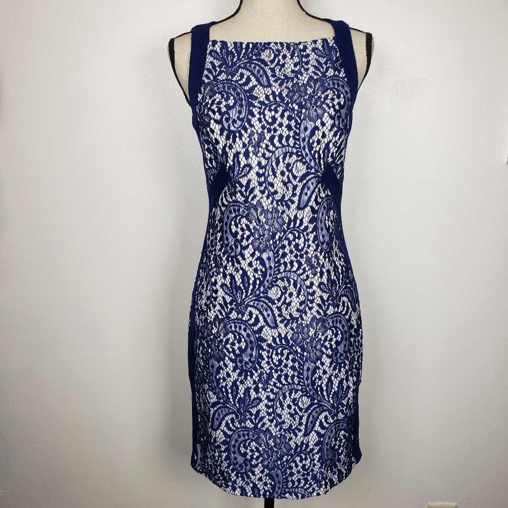 anthro blue dress Yoana Baraschi | Dresses | Yoana Baraschi Lace Sheath 6 Color:Light Periwinkle* bf_shoes SmileyWorld Navy Prep Pleated